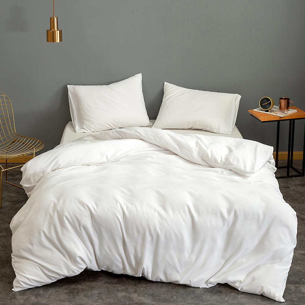 Bonenjoy 1 pc Duvet Cover Blue Solid Color Microfiber  Single/Queen/King dekbedovertrek 200x220 (no pillowcase)