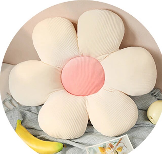 Flower Plush Throw Pillow Soft Stuffed Cotton Cushion Living Bedroom Home Chair Decorative Pillows Sofa Cushions Birthday Gifts