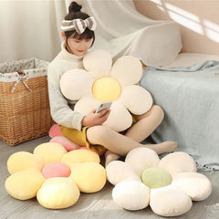 Flower Plush Throw Pillow Soft Stuffed Cotton Cushion Living Bedroom Home Chair Decorative Pillows Sofa Cushions Birthday Gifts
