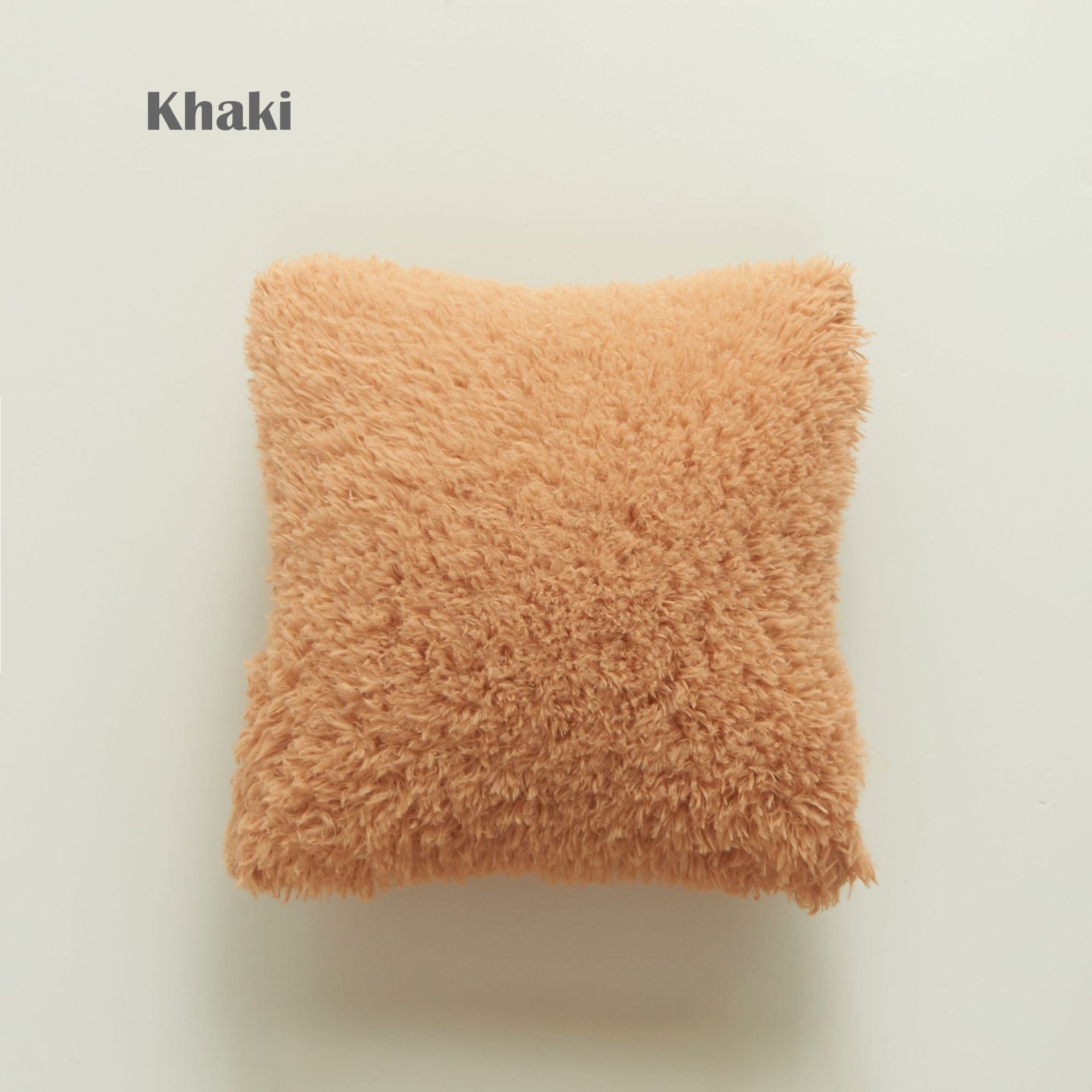 New Fluffy Fur Decorative Throw Pillow Cover Luxury Crystal Plush Velvet Soft Cushion Cover Solid Dyed Sofa Car Bed Pillowcases