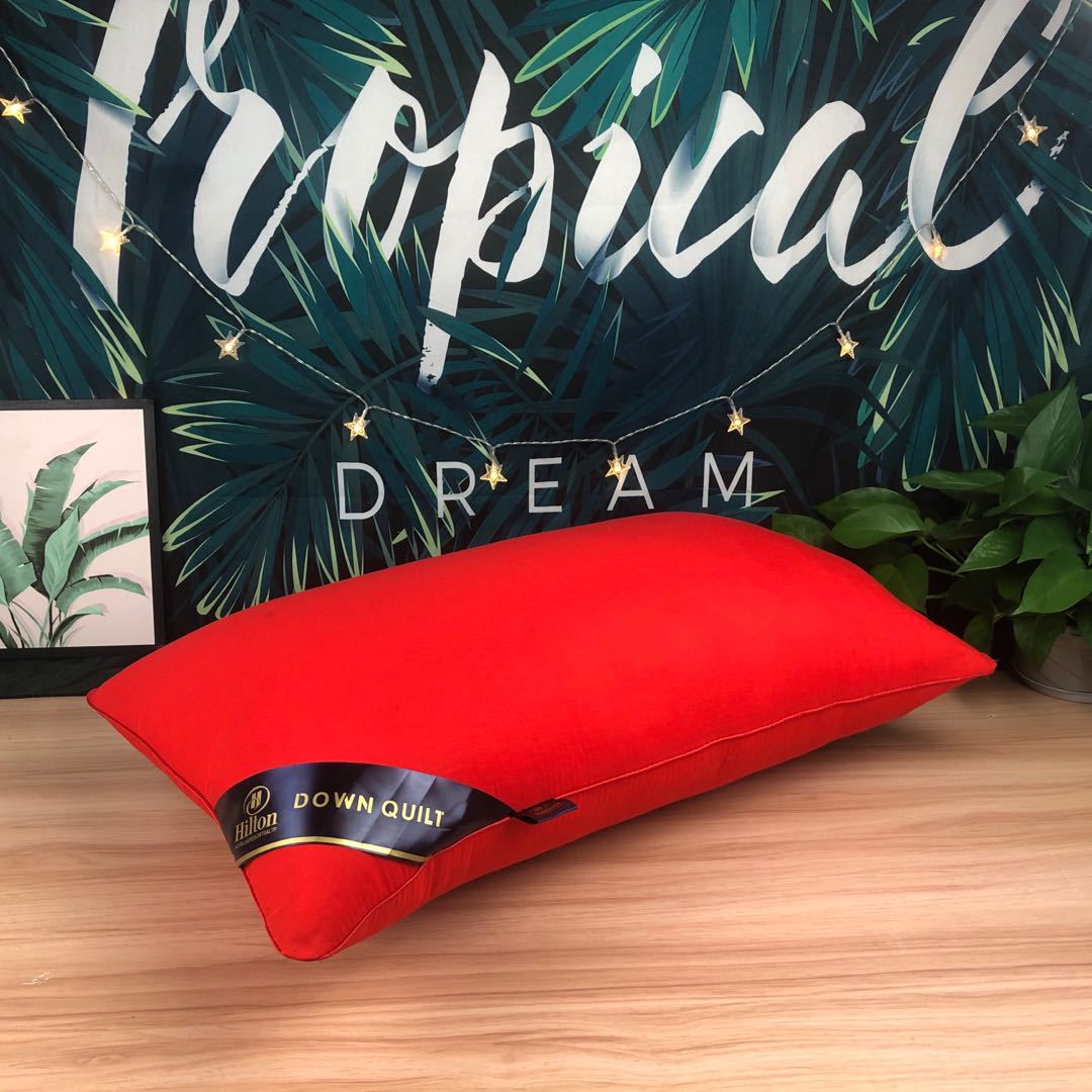 100% Cotton White bounce back pillow solid color soft comfortable Bedroom Bed Sleep pillow 5star hotel home Single Adult Pillow