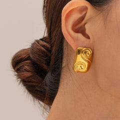 Geometric Square Earrings