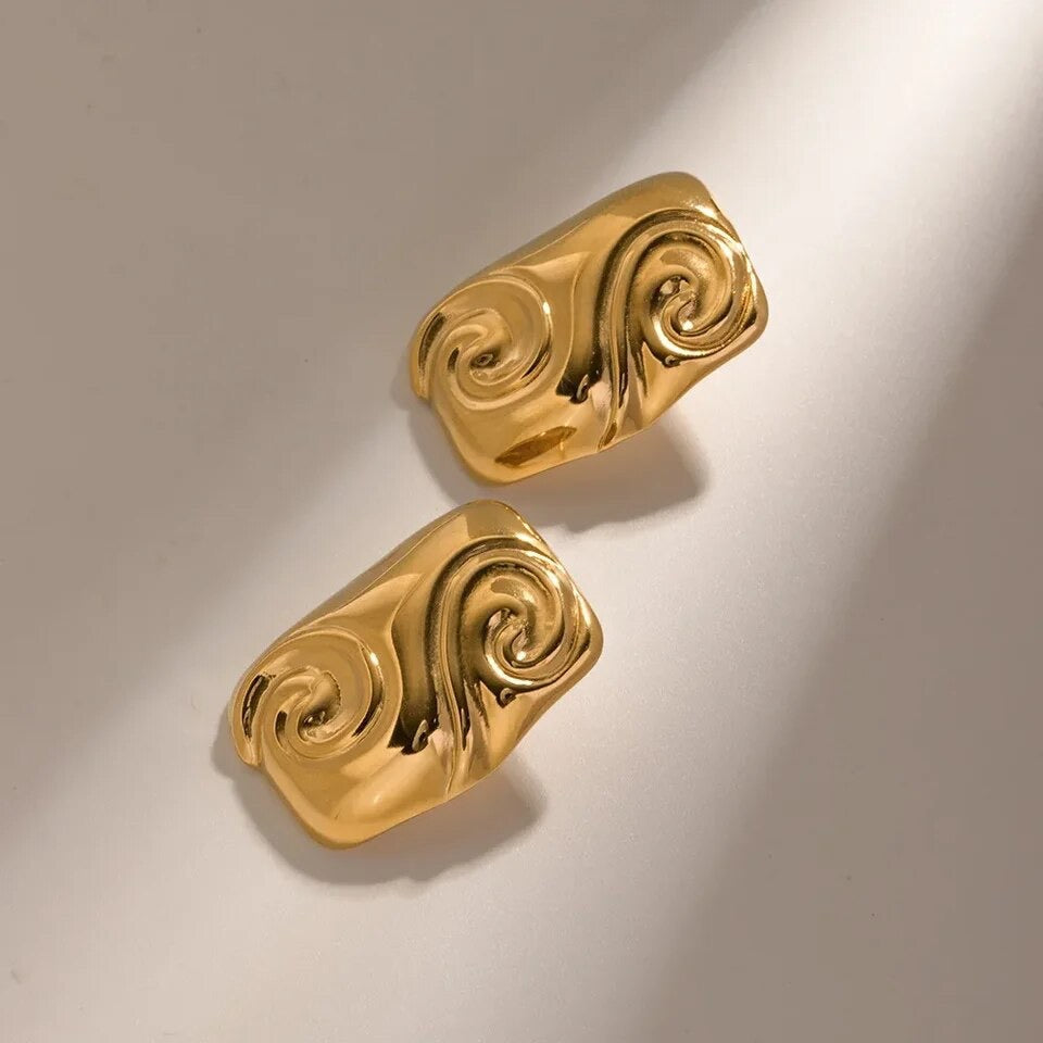 Geometric Square Earrings