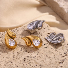Double Water Droplet Earrings