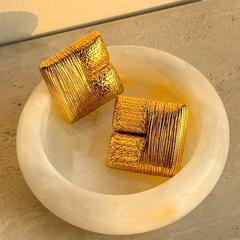Square statement Earrings
