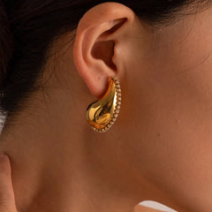 Drop Shape Glossy Earrings