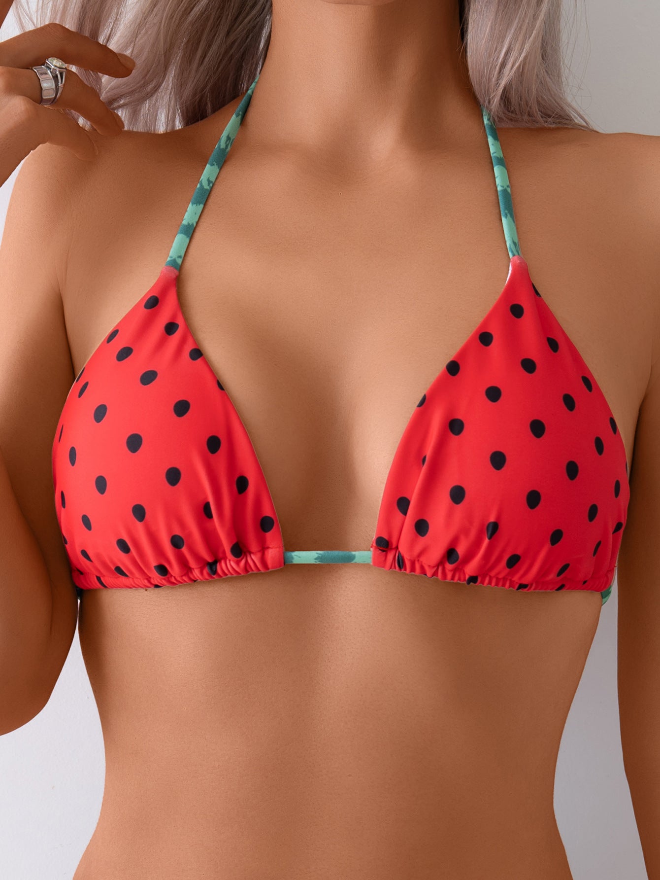 Triangle Soft Pack Digital Printing Bikini Swimsuit