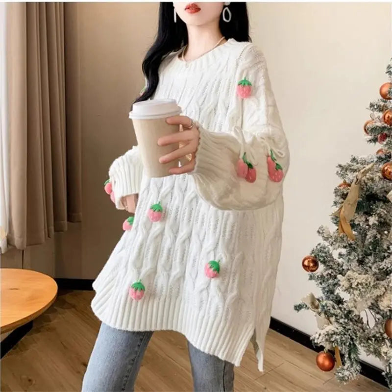 Strawberry Tassel Sweater