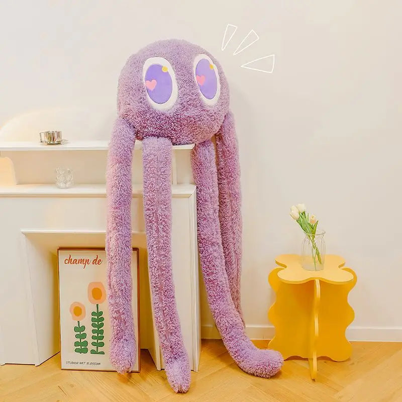 Cool Long Leg Black Coal Soft Plush Pillow Cushion Cartoon Anime Home Sofa Car Bedroom Cartoon Gift