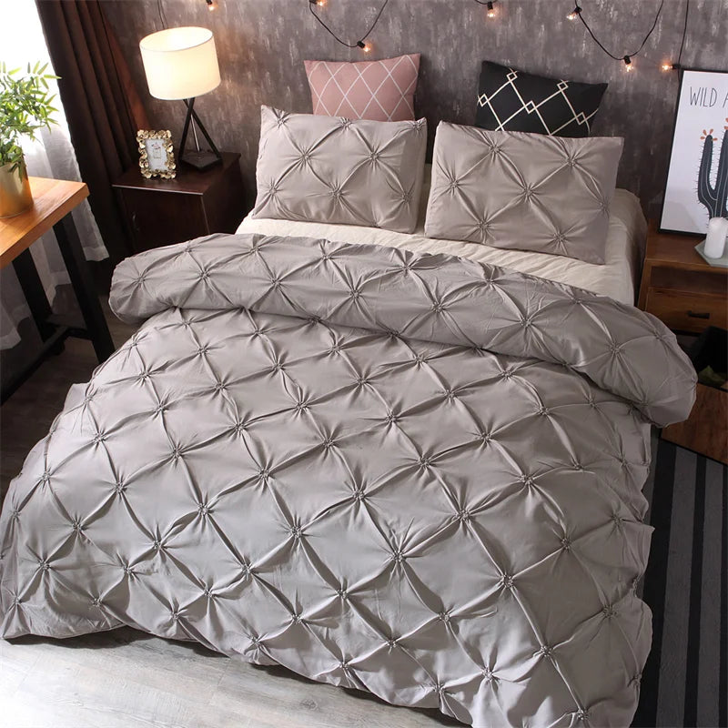 Queen Comforter Set 3Pieces, Gray Bed in a Bag Comforter Set for Bedroom, Beddding Sets with Comforter, Duvet cover& Pillowcases