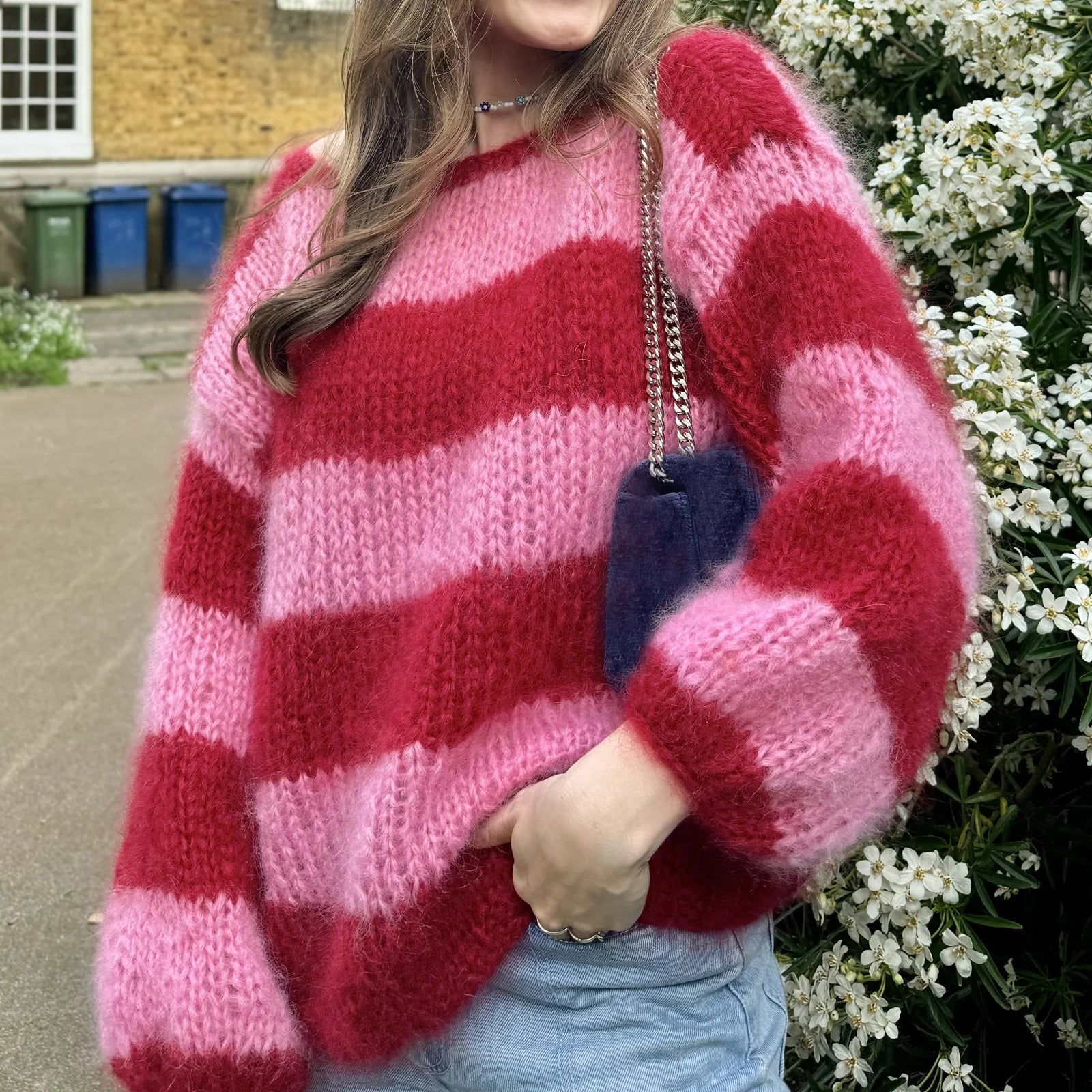 Striped Fuzzy Sweater