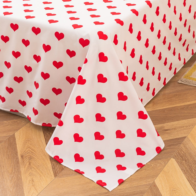 Strawberry Bedding Set Double Sheet Soft 3/4pcs Bed Sheet Set Duvet Cover Queen King Size Comforter Sets For Home For Child