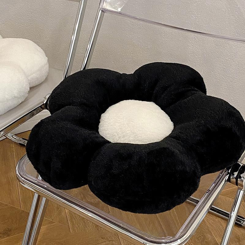 35/50cm Ins Cute Stuffed Five Petal Flower Pillow Beautiful Flower Plush Seat Cushion Sunflower Comfortable Pillow Home Decor