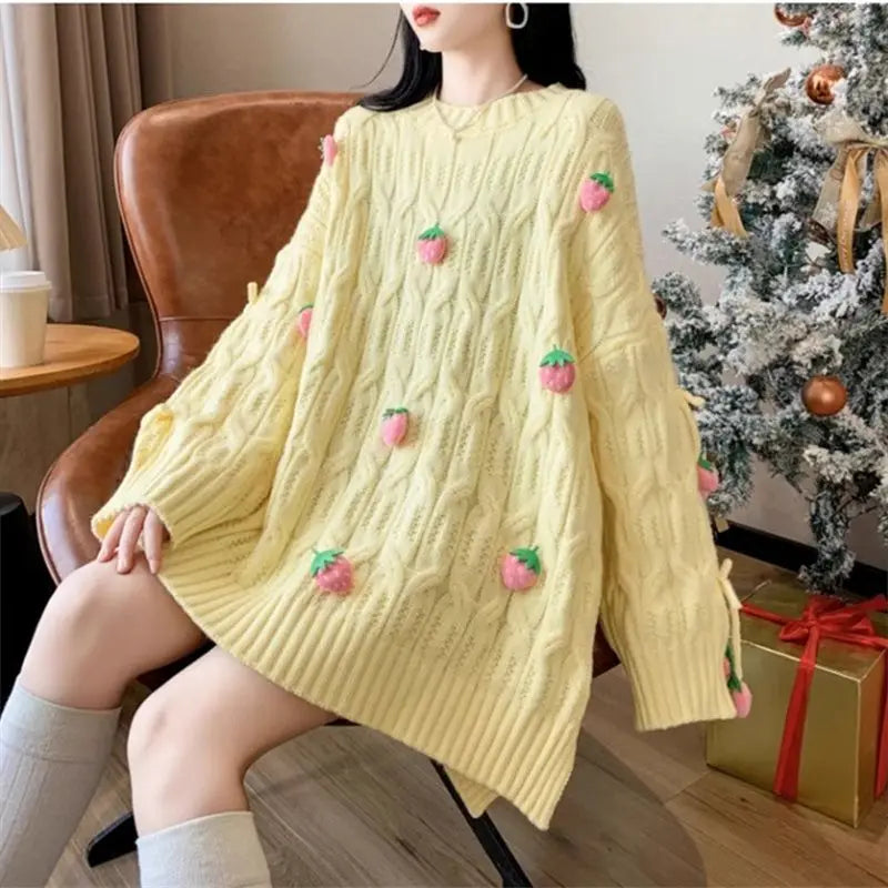 Strawberry Tassel Sweater
