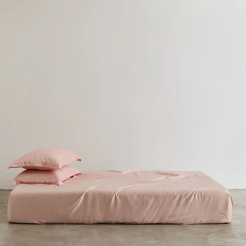 Organic Bamboo Bedding Set Bed Sheet Sets Fitted Sheets Flat Sheet Pillowcase Luxury Double Queen King Size Bedsheet
