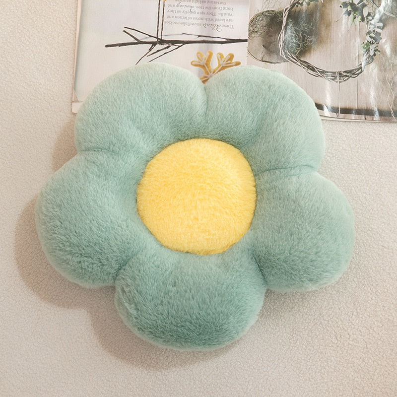 Cute Flower Plush Pillow Stuffed Soft Plant Flower Throw Pillow Cushion Home Sofa Decoration Pillow