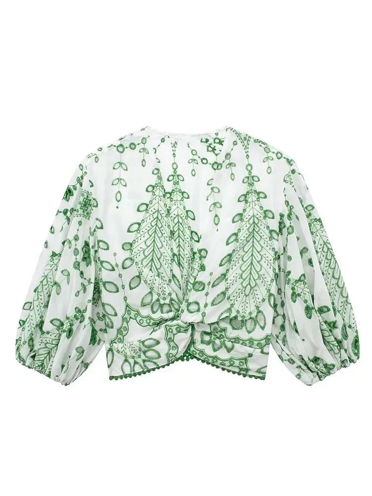 Nala Needlework Shorts Set