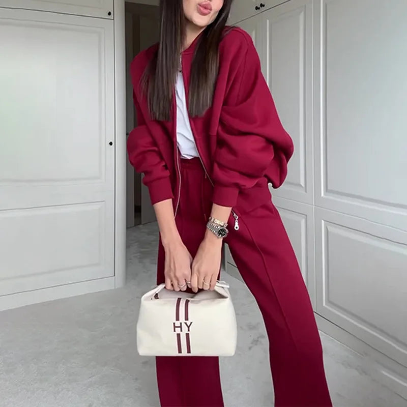 Ellis Straight leg Pants Matching-Set