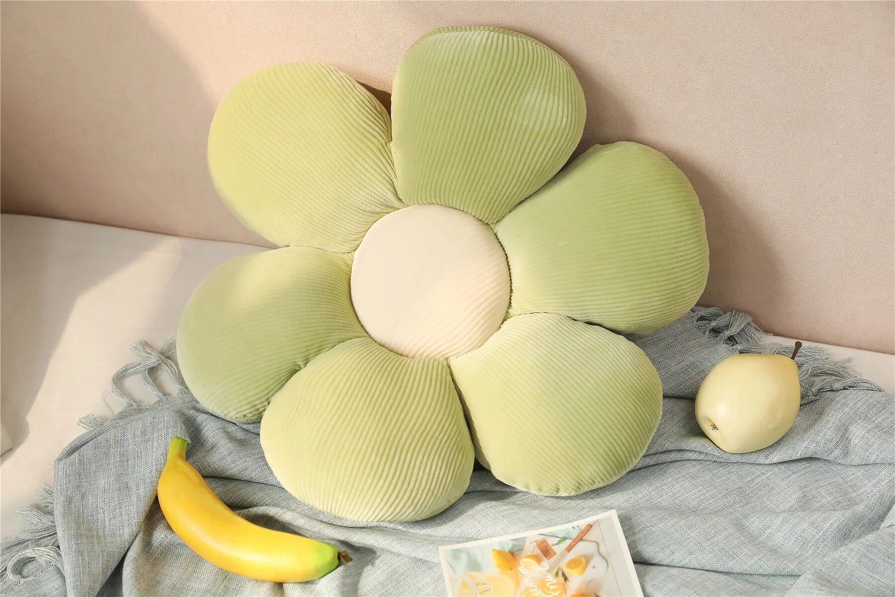 Flower Plush Throw Pillow Soft Stuffed Cotton Cushion Living Bedroom Home Chair Decorative Pillows Sofa Cushions Birthday Gifts