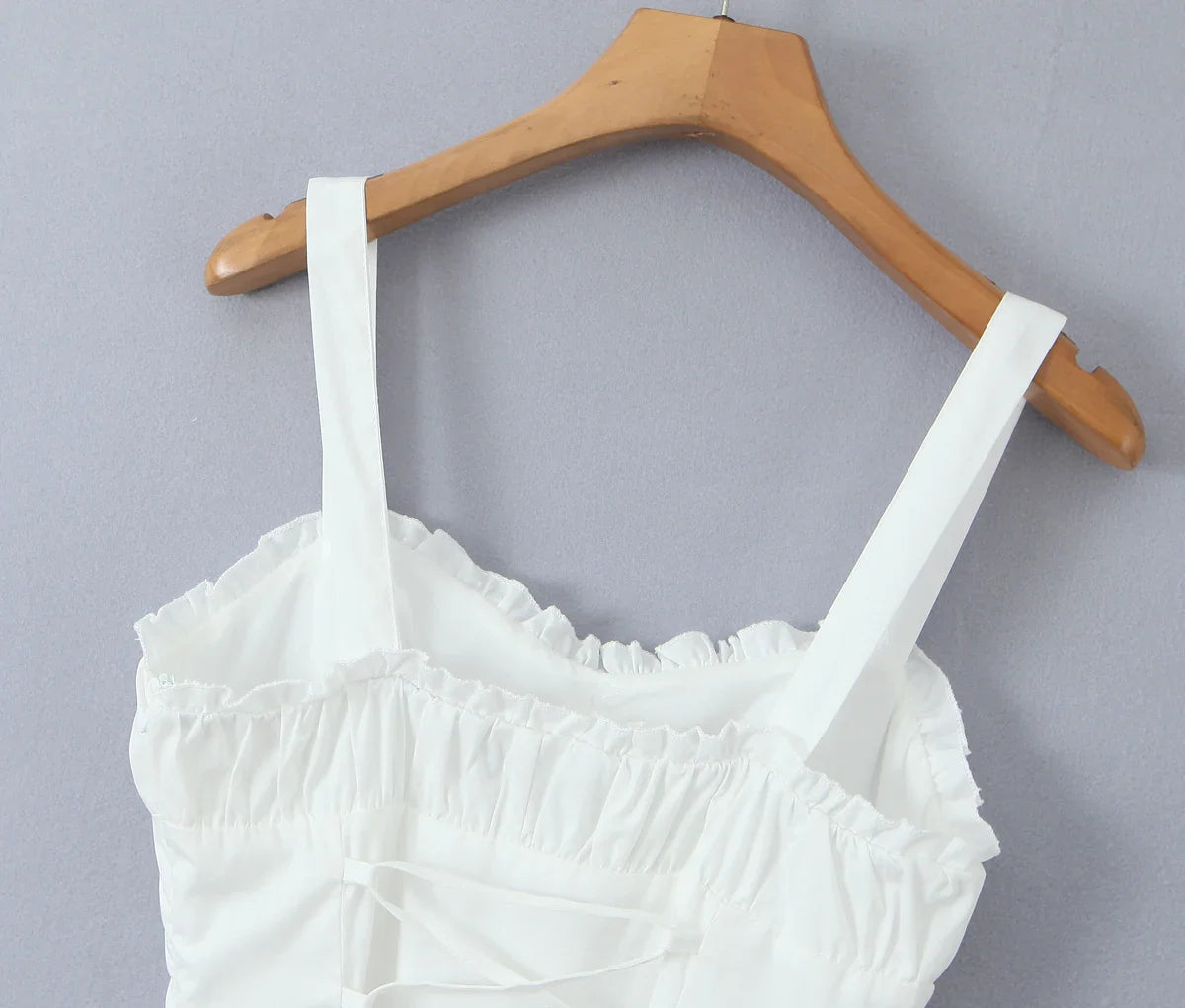 White Corset Strap Romper