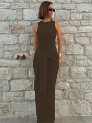 Tank Tie Up Maxi Dress