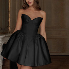 Sweetheart Strapless Flare Mini Dress