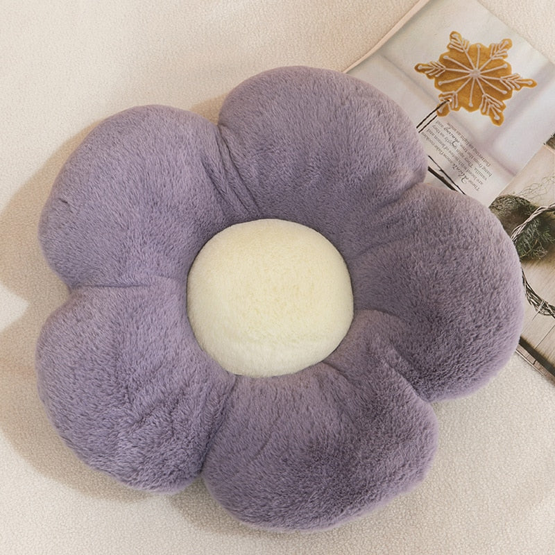 Cute Flower Plush Pillow Stuffed Soft Plant Flower Throw Pillow Cushion Home Sofa Decoration Pillow