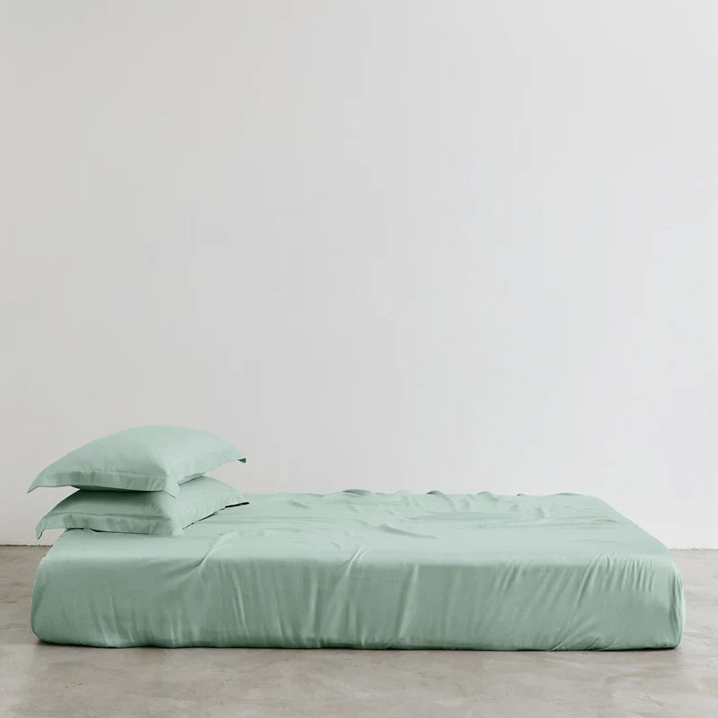 Organic Bamboo Bedding Set Bed Sheet Sets Fitted Sheets Flat Sheet Pillowcase Luxury Double Queen King Size Bedsheet