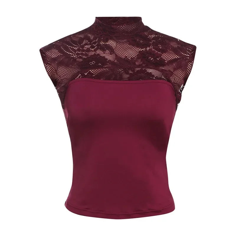 Back Lace Cut Out Top