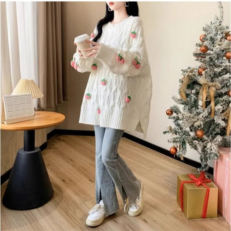 Strawberry Tassel Sweater