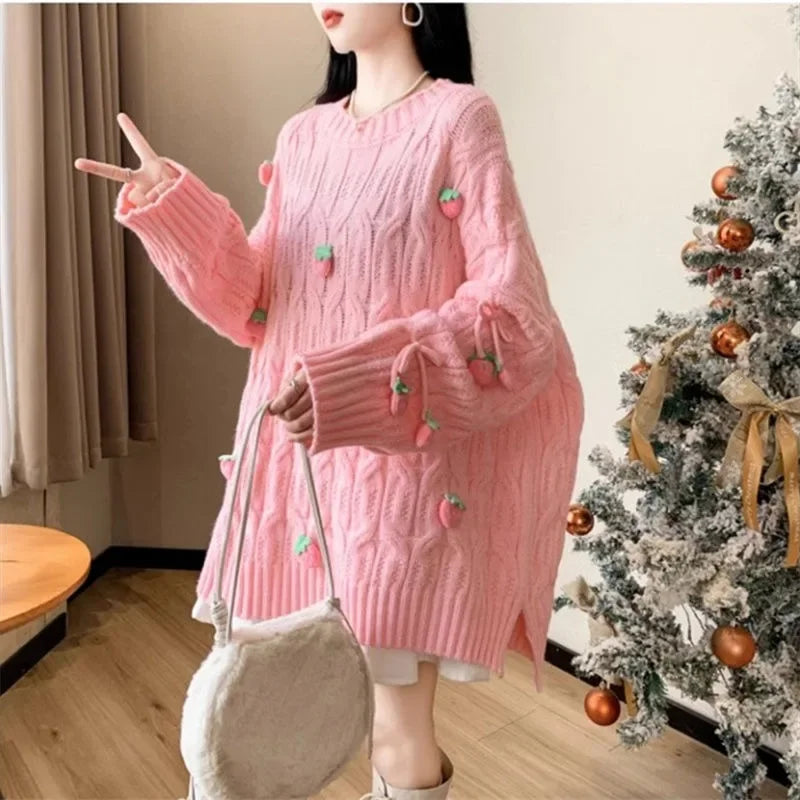 Strawberry Tassel Sweater