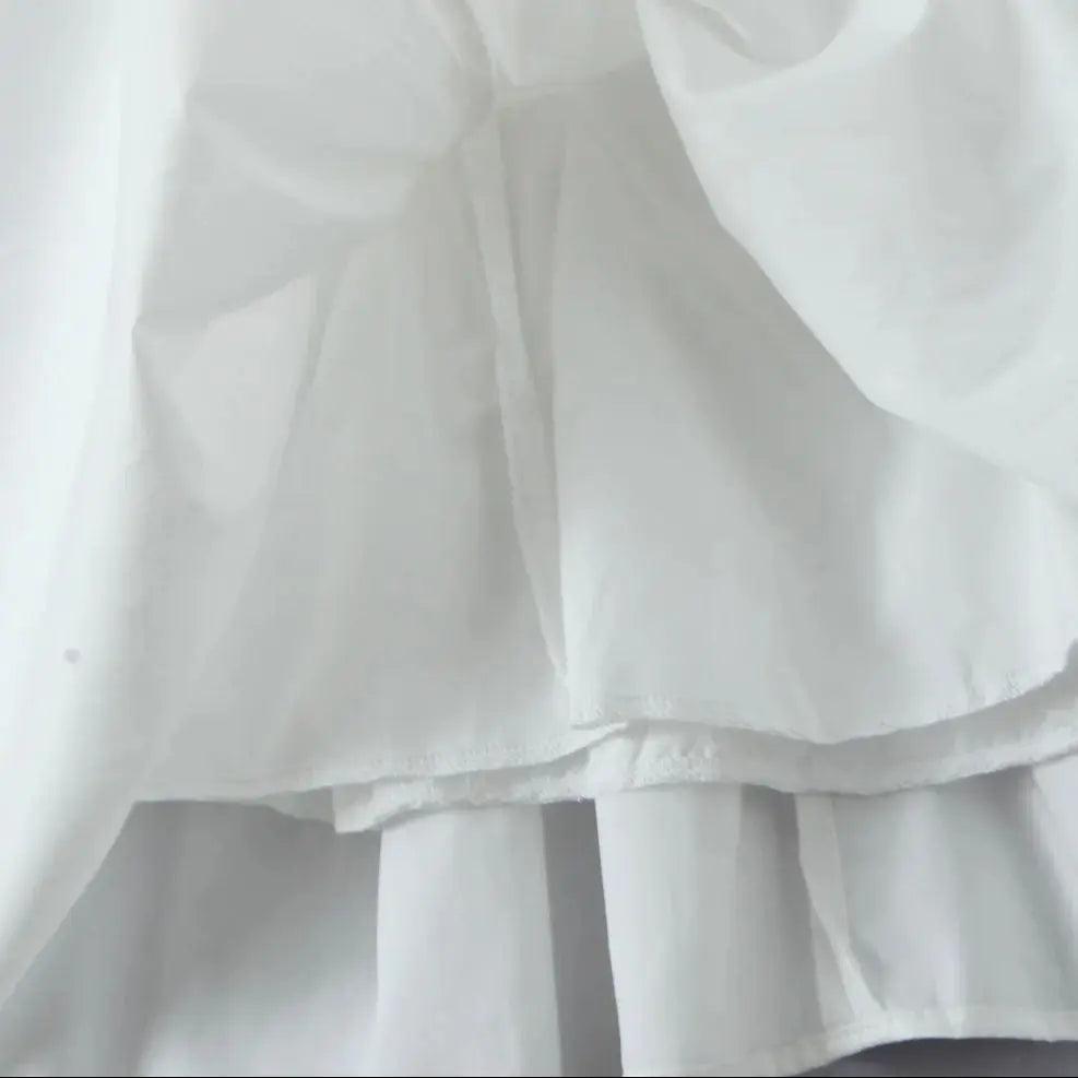White Embroidery Corset Halter Mini Dress