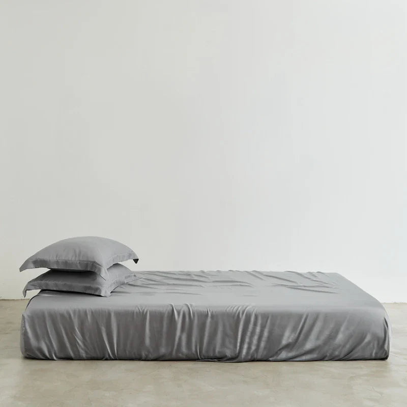 Organic Bamboo Bedding Set Bed Sheet Sets Fitted Sheets Flat Sheet Pillowcase Luxury Double Queen King Size Bedsheet