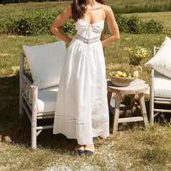 White Long Cami Dress