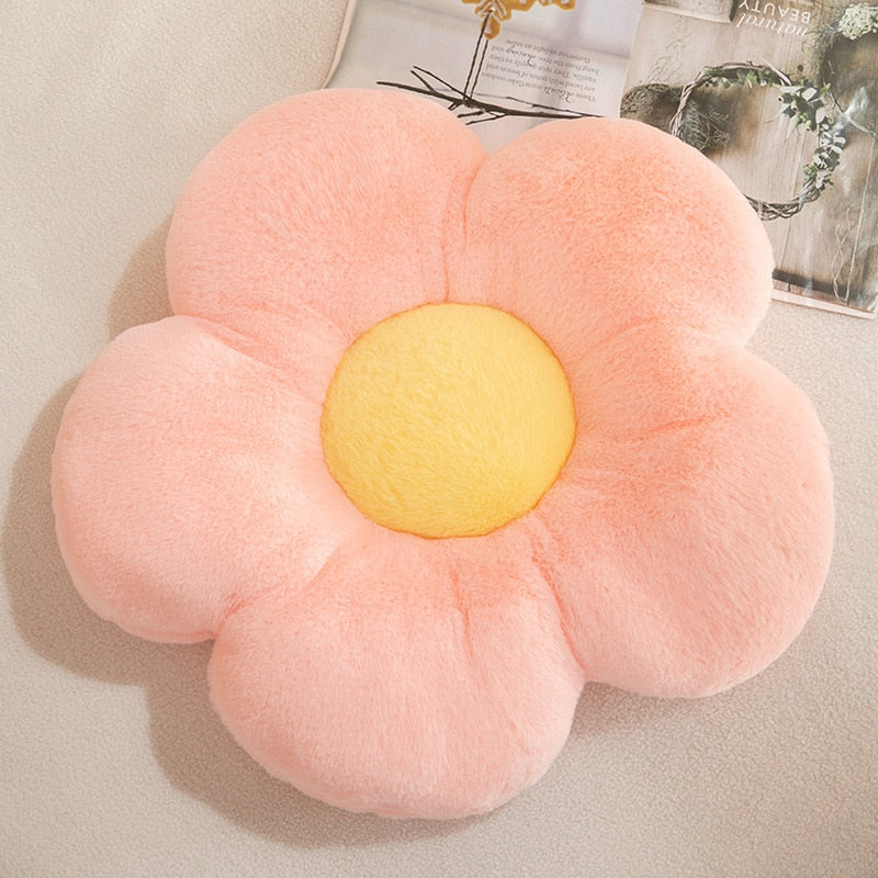 Cute Flower Plush Pillow Stuffed Soft Plant Flower Throw Pillow Cushion Home Sofa Decoration Pillow