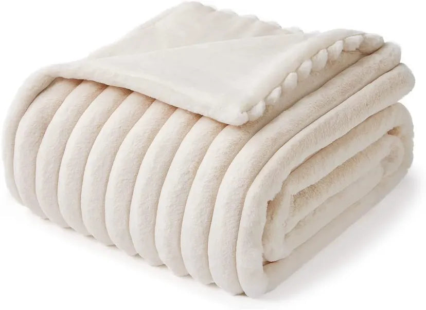 Room decor Faux Fur Throw Blanket Plush Bedspread on the bed plaid sofa cover towel blankets and throws for living room bedroom