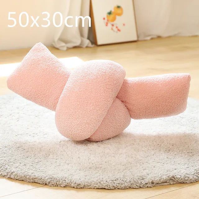 INS Popular Plush Yellow Moon Ball Shape Cushion Stuffed Donut Twist Bar Throw Pillow Home Decoration Room Pillow Birthday Gift