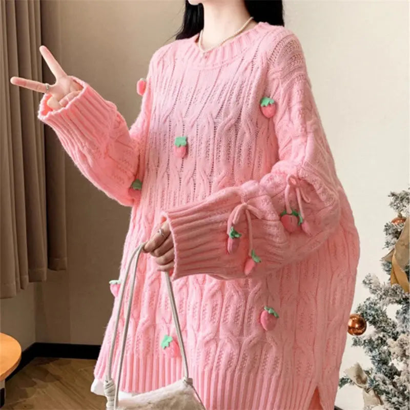 Strawberry Tassel Sweater