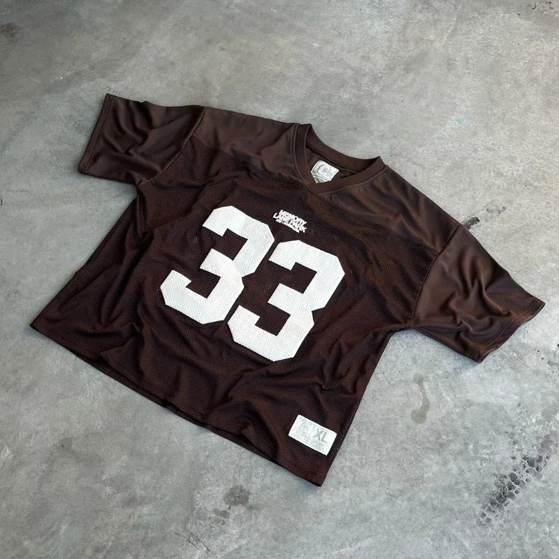33 Graphic Jersey Quick Dry Breathable Mesh T-shirt