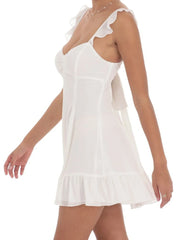 Floral Print Ruffle Strap Mini Dress - Summer Statement