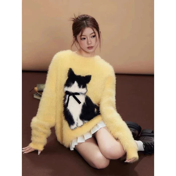 Fuzzy Cat Sweater