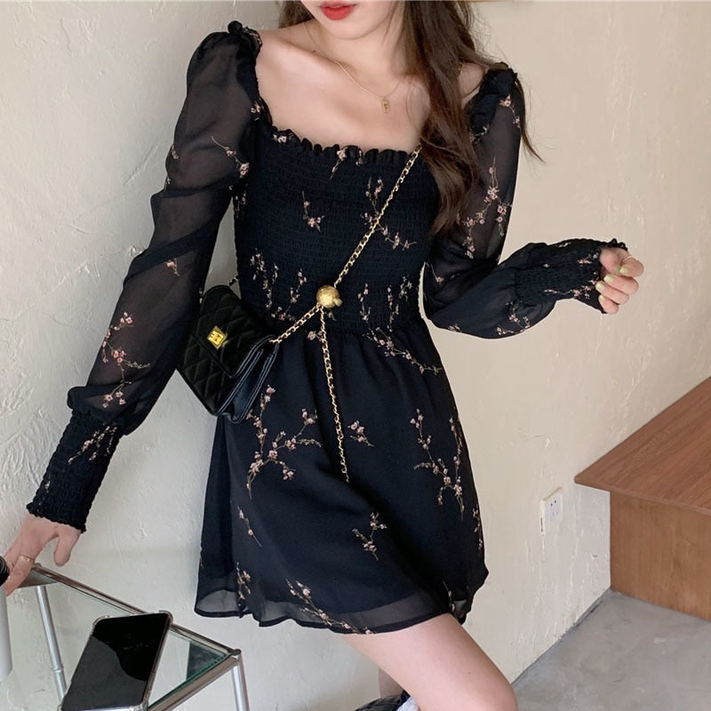 Feronia Vintage Chiffon Dress