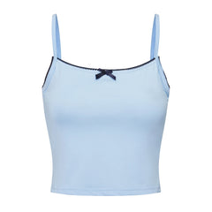 Lace Trim Two Tone Cami Top