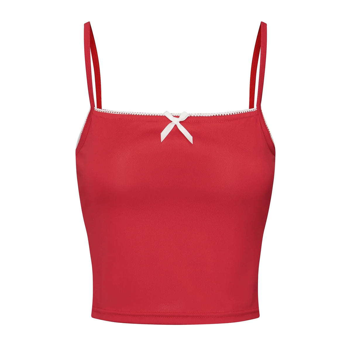 Lace Trim Two Tone Cami Top