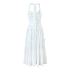 Halter Corset Midi Dress