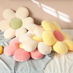 Flower Plush Throw Pillow Soft Stuffed Cotton Cushion Living Bedroom Home Chair Decorative Pillows Sofa Cushions Birthday Gifts