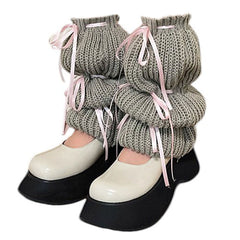 Balletcore Bows Leg Warmers