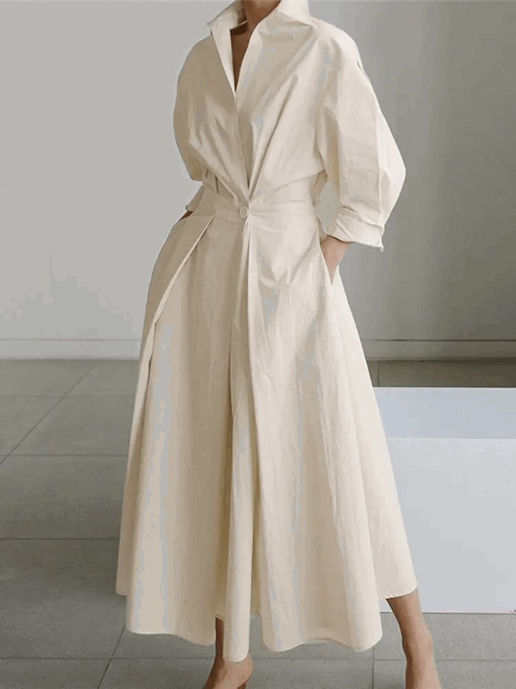 Balloon Long Shirt Dress Oversized Sundress