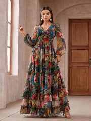 Boho Print Maxi Dress