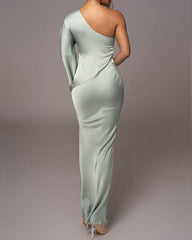 Stylish satin dress